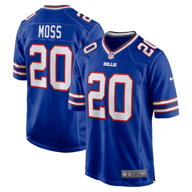 mens nike zack moss royal buffalo bills team game player jersey